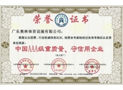 中国AAA级重质量、守信用企业